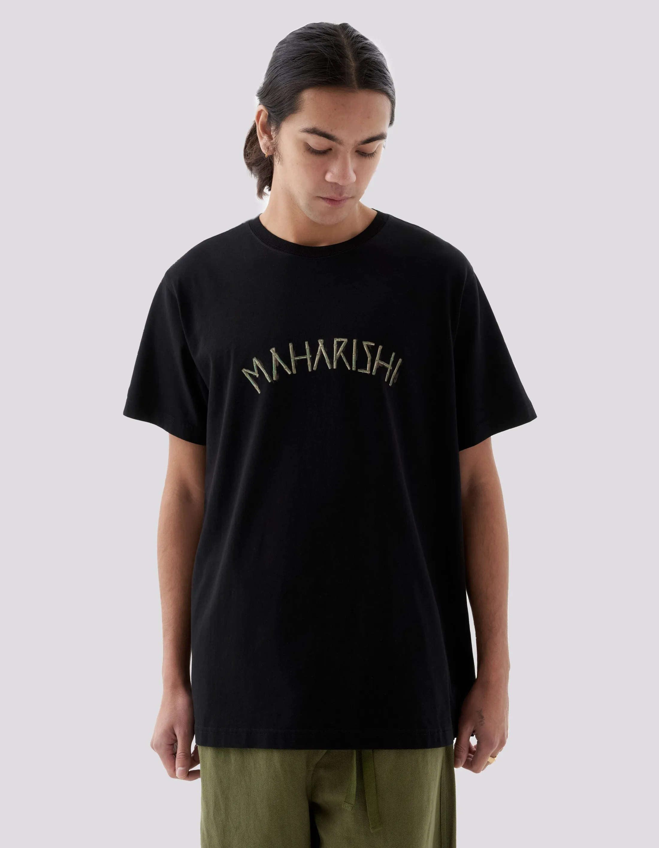 1278 Bamboo Maharishi T-Shirt Black