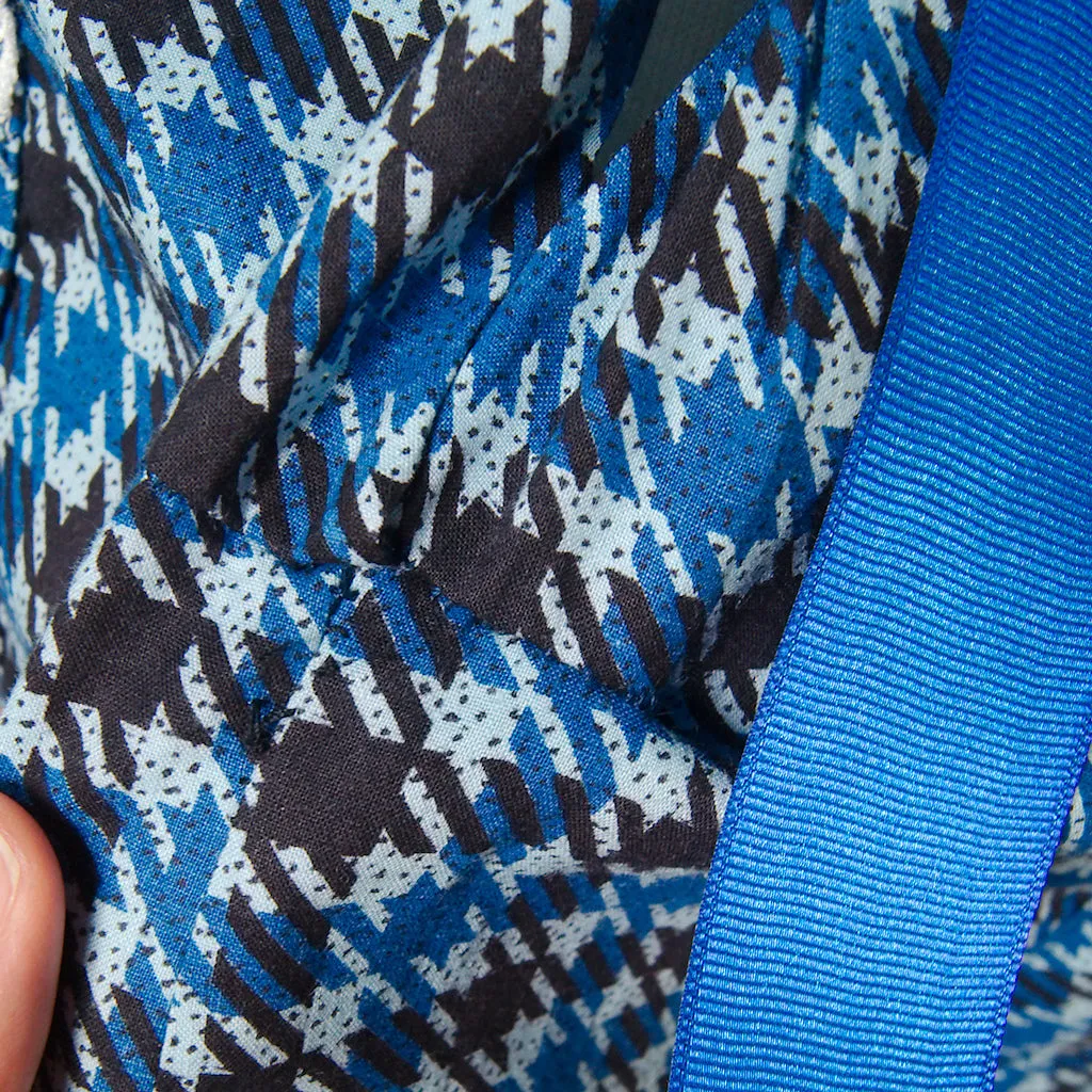 1950s Blue Houndstooth Dress