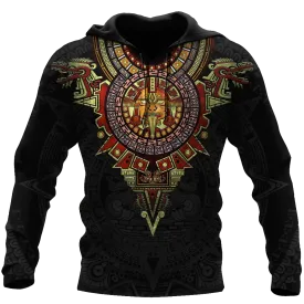 3D All Over Printed Aztec Hoodie, Aztec Art On Hoodie For Men And Women, Aztec Gift
