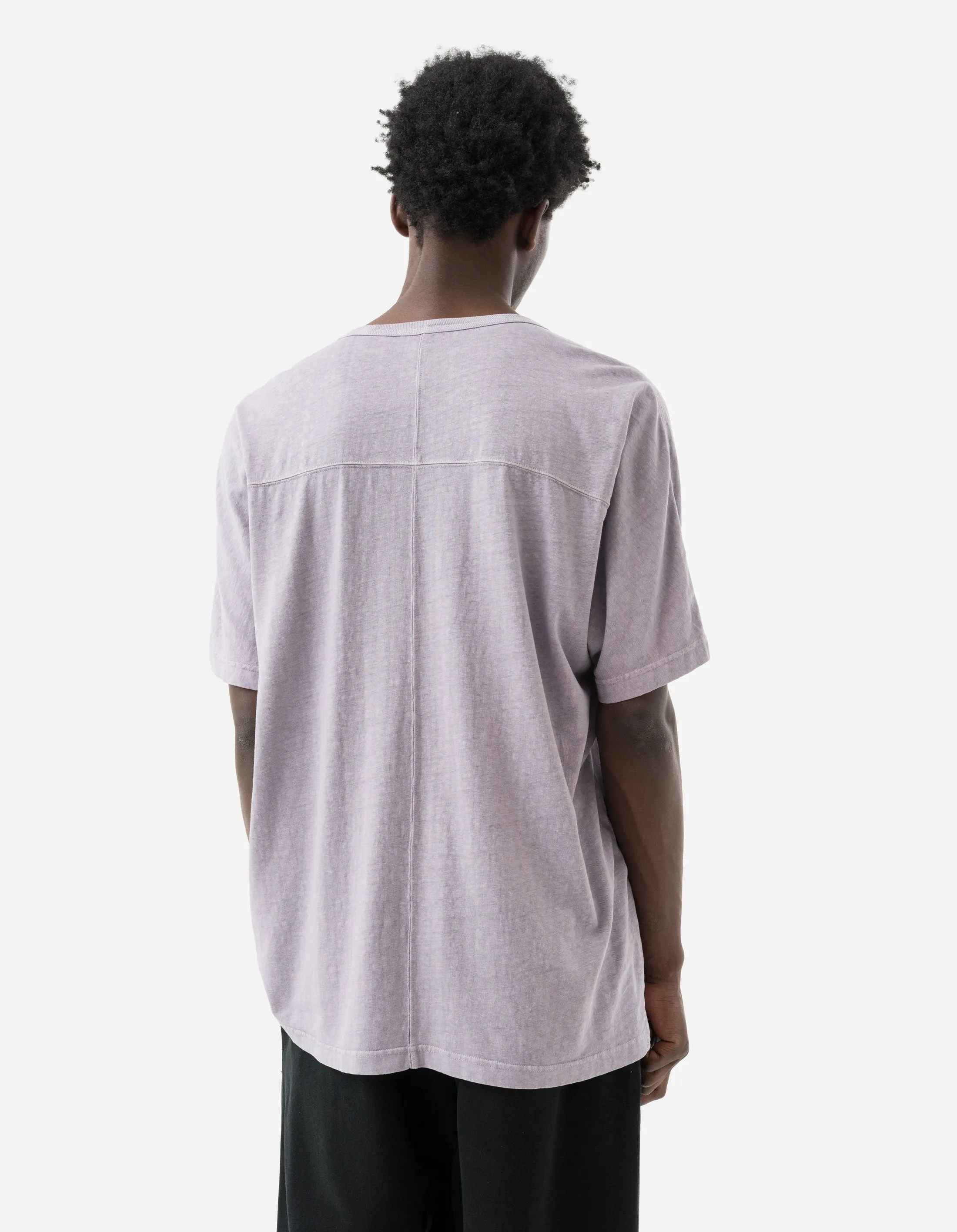 5234 Hemp Cross Oversized T-Shirt Purple Ash