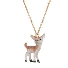 A Mini Penny Miniature Deer Gold Necklace