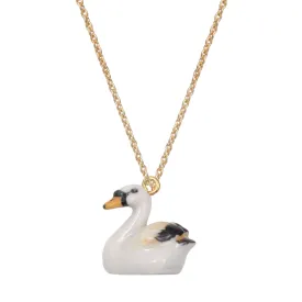 A Mini Penny Miniature Swan Gold Necklace