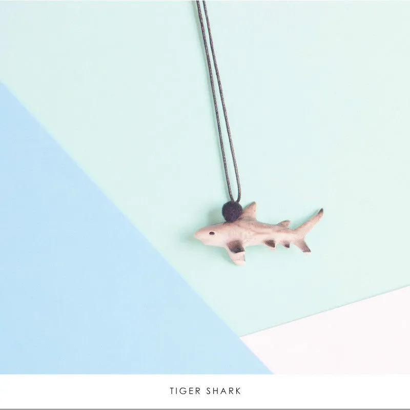 A Mini Penny Tiger Shark Necklace