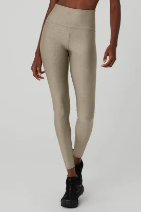 Airlift High-Waist Leopard Debossed Legging - Gravel