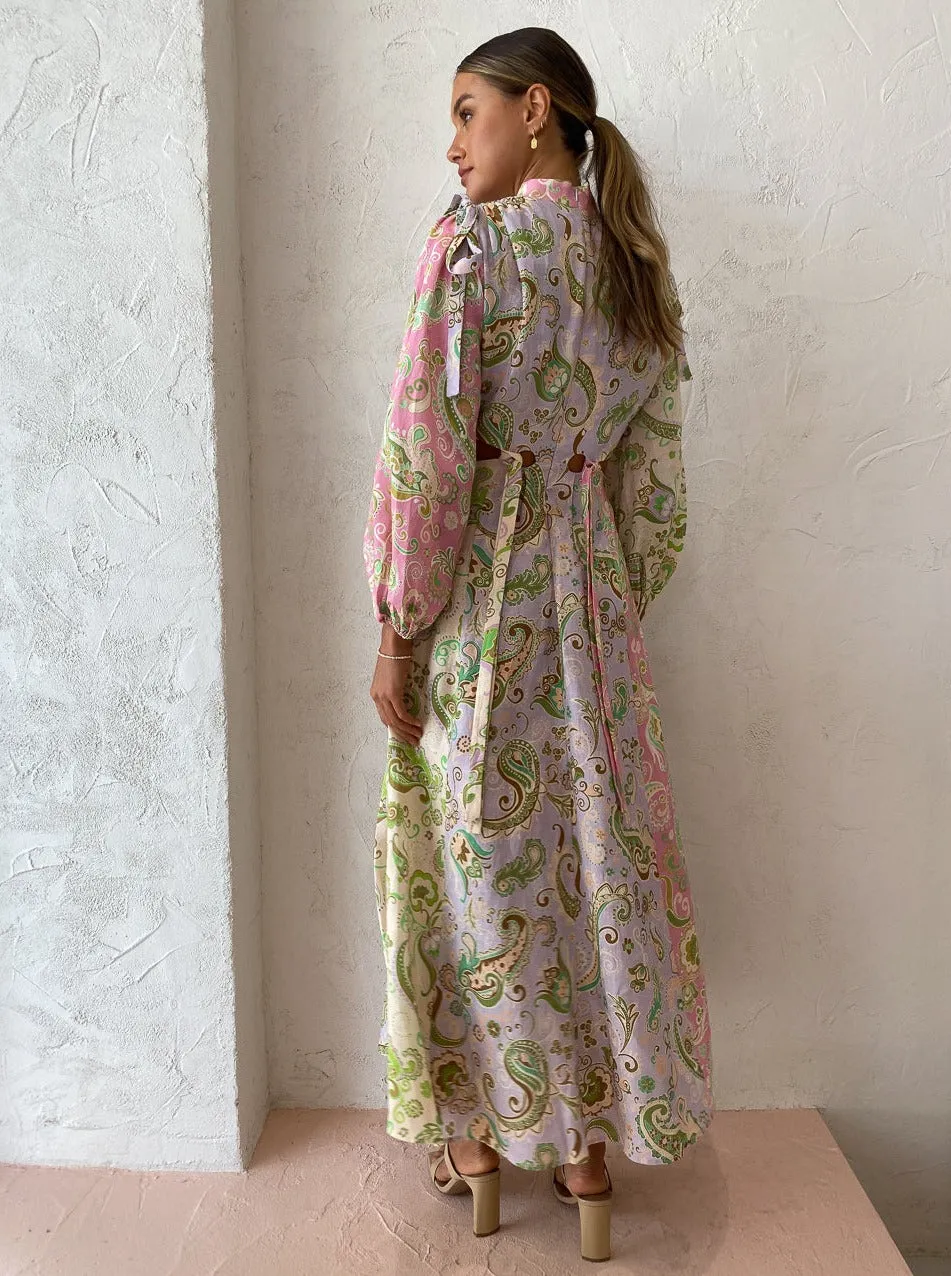 Alemais Marta Cutout Midi Dress in Multi