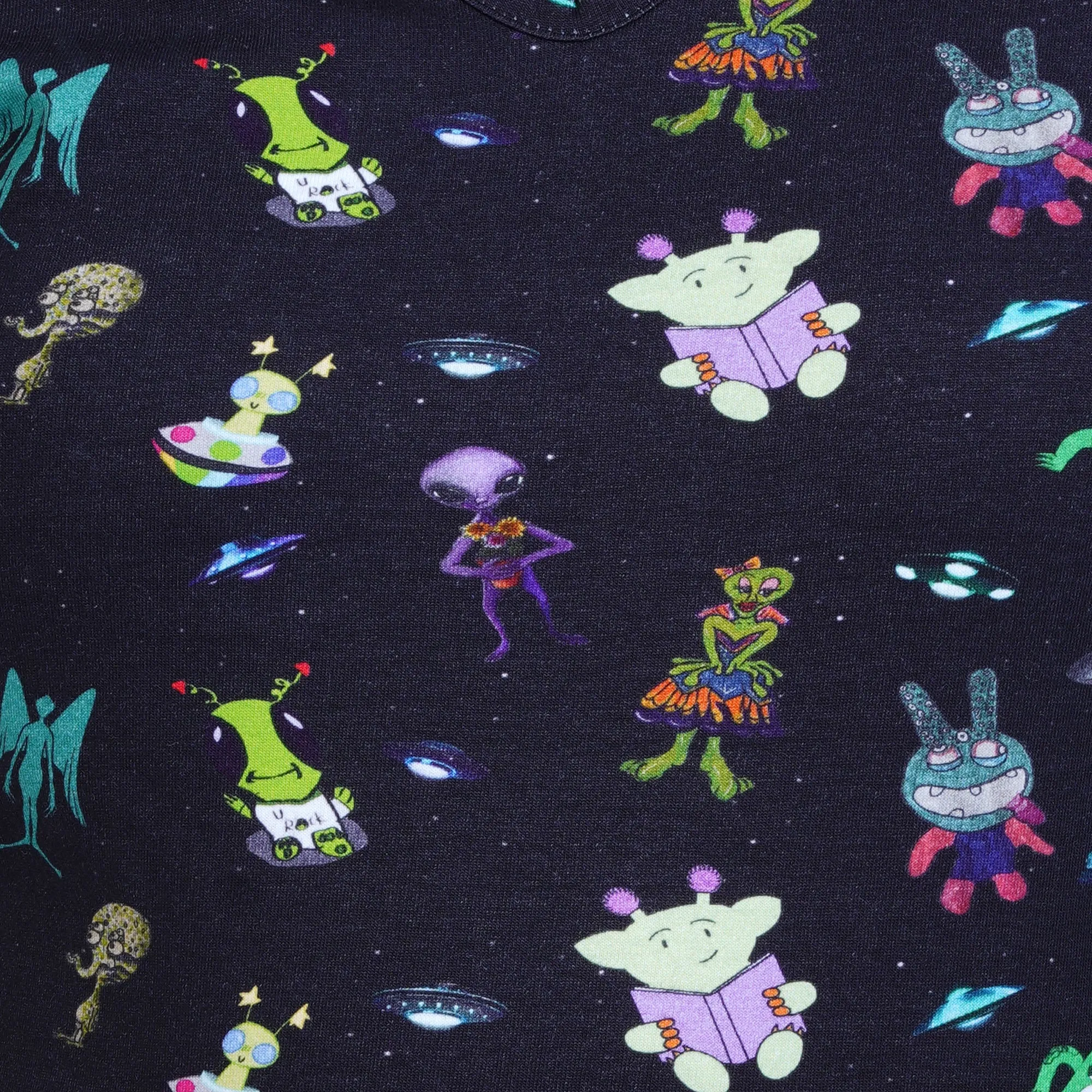 Aliens Art Kids Layered Dress