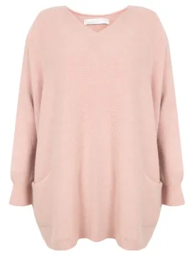 Amazing Woman Caryf X Oversized Jumper Antique Rose
