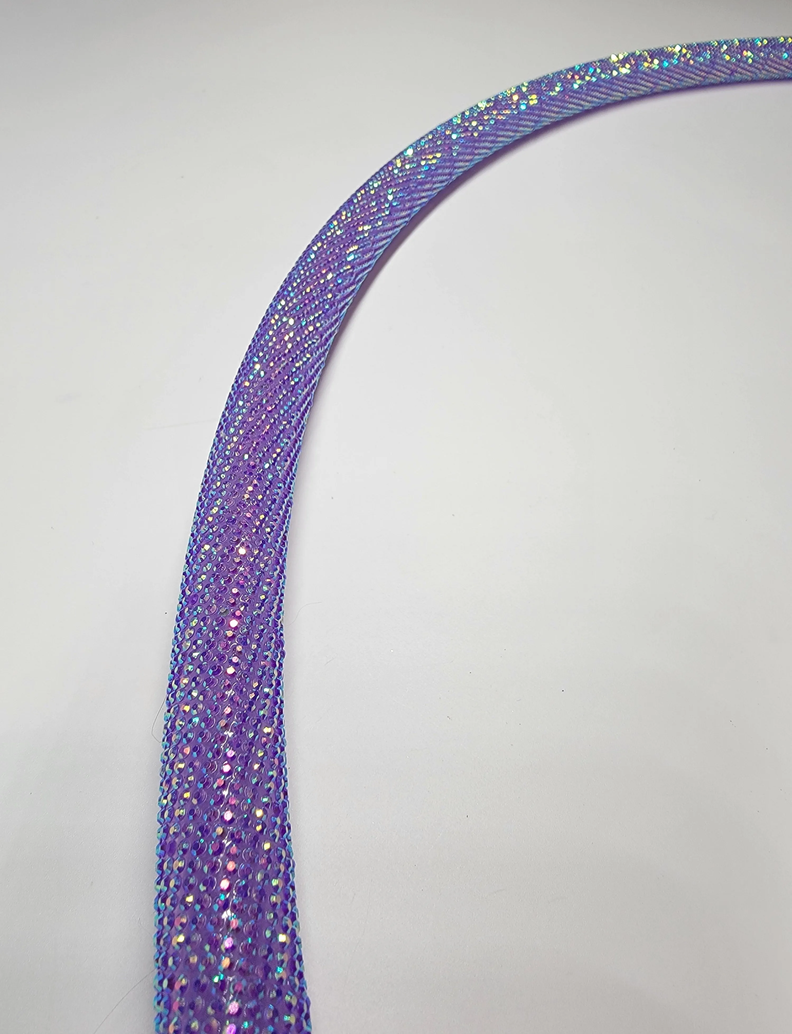 Amethyst Dreams Diamond Taped Hoop