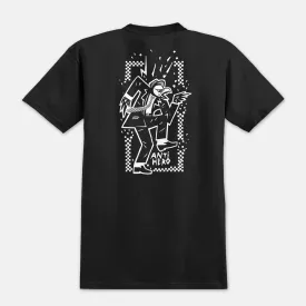 Anti Hero Skateboards Rude Bwoy Graphic T-Shirt - Classic Black and White Design