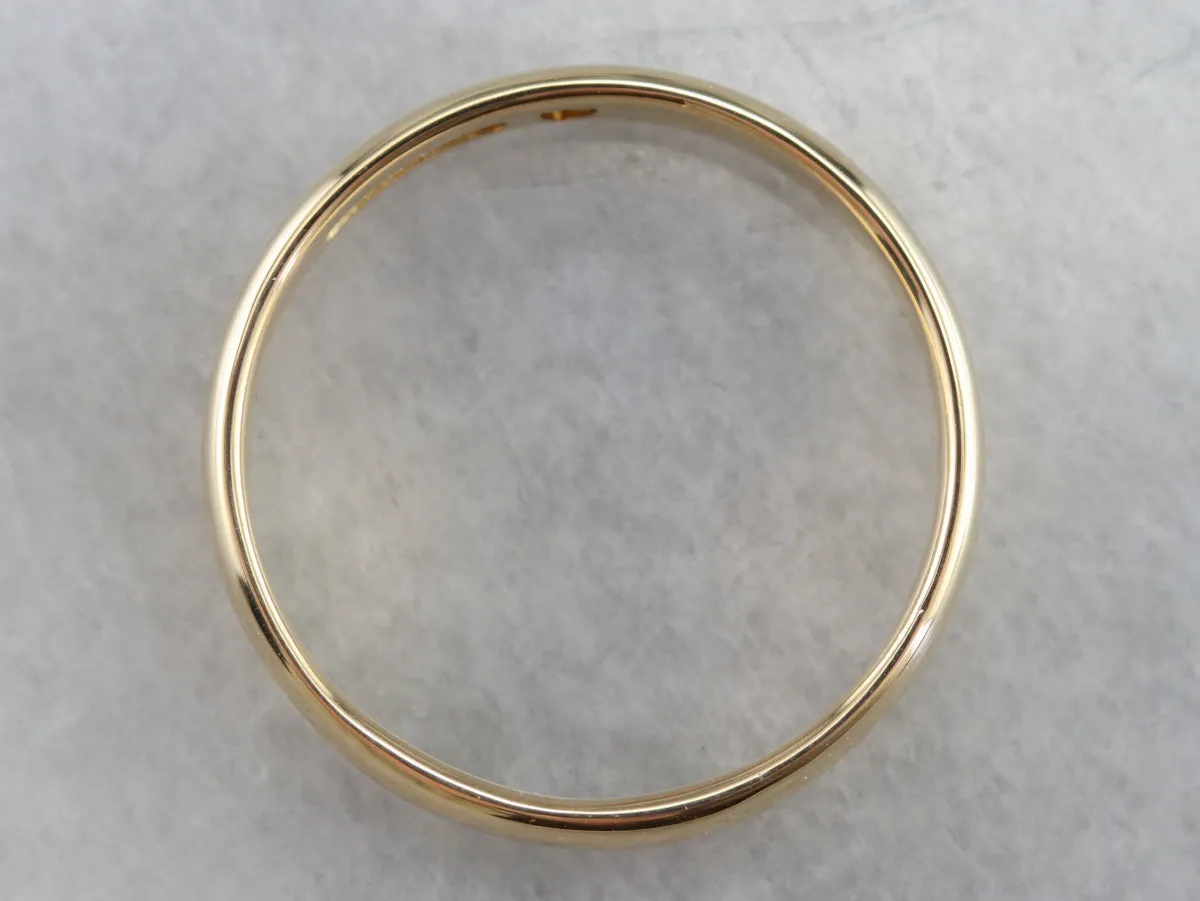 Antique Gold Wedding Band
