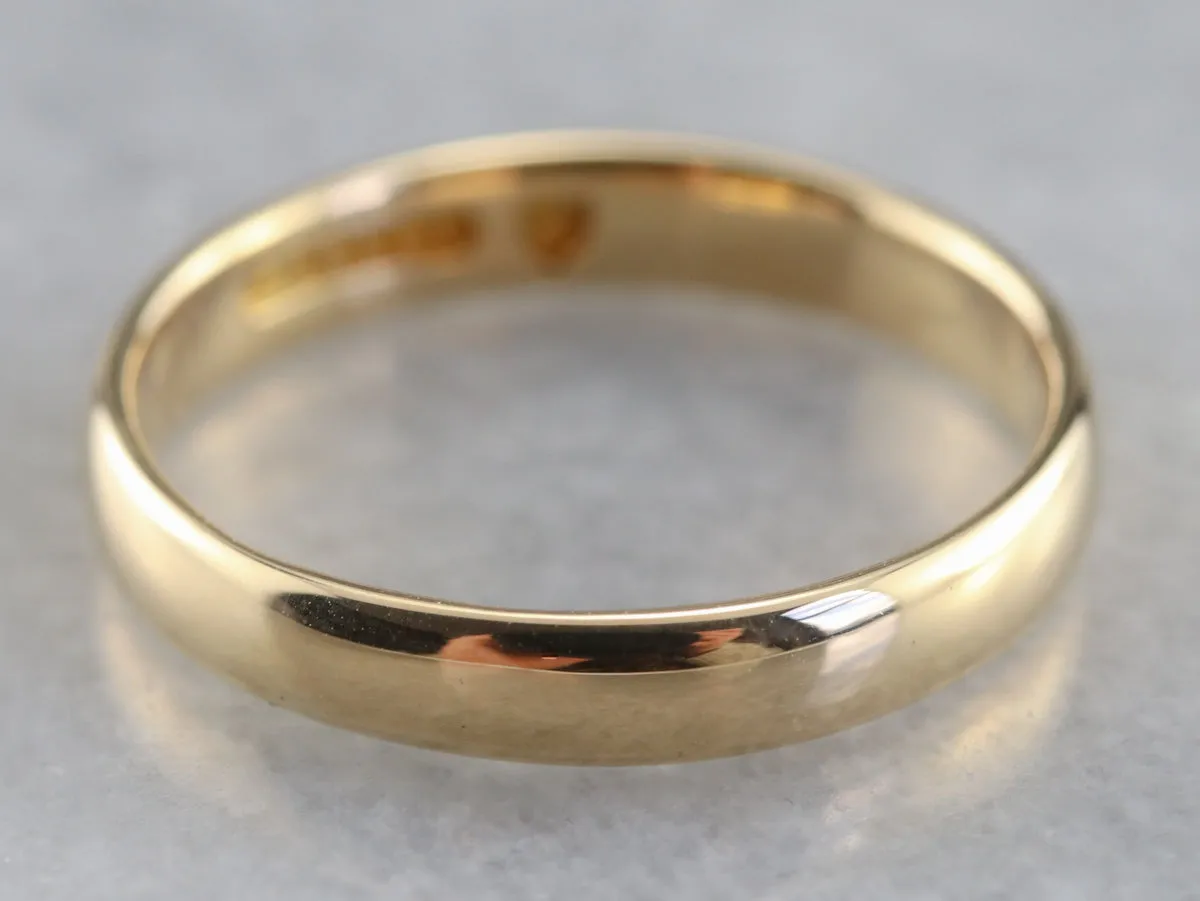 Antique Gold Wedding Band