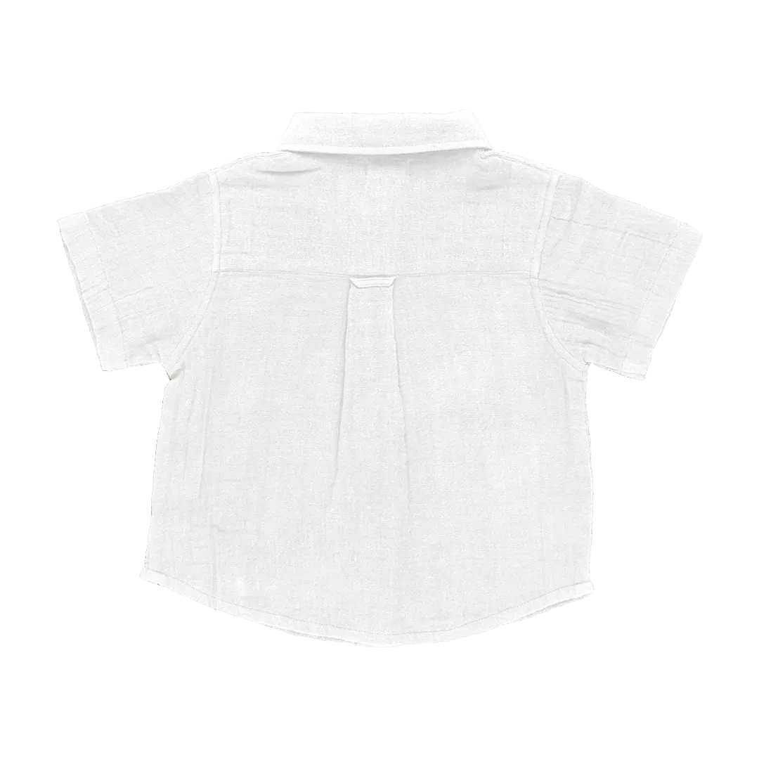 Baby Boys Jack Shirt - Gardenia White