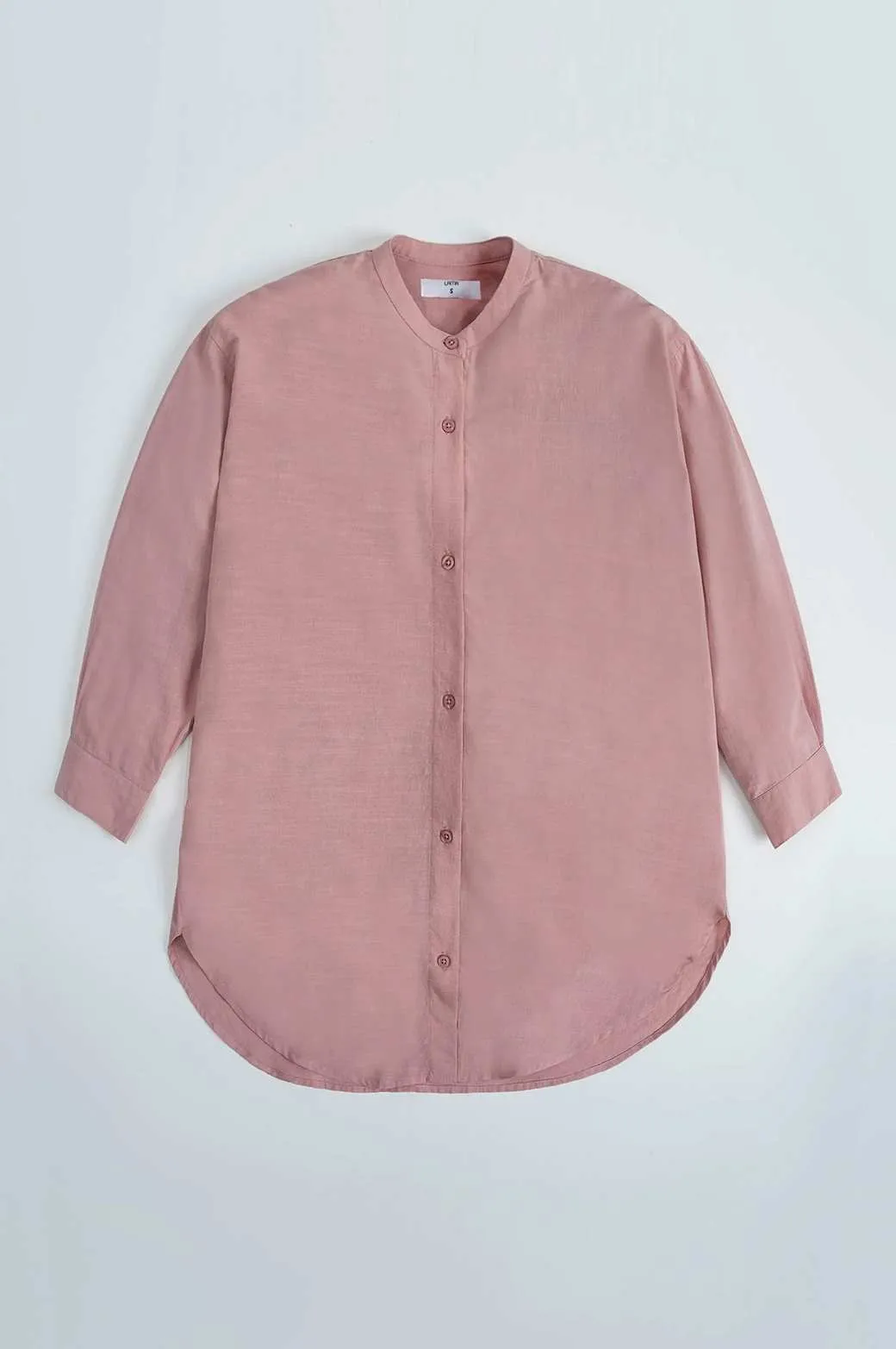 BAND COLLAR LONG SHIRT
