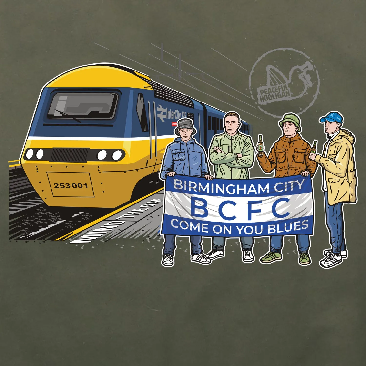 Birmingham City Excursions Hoodie Olive
