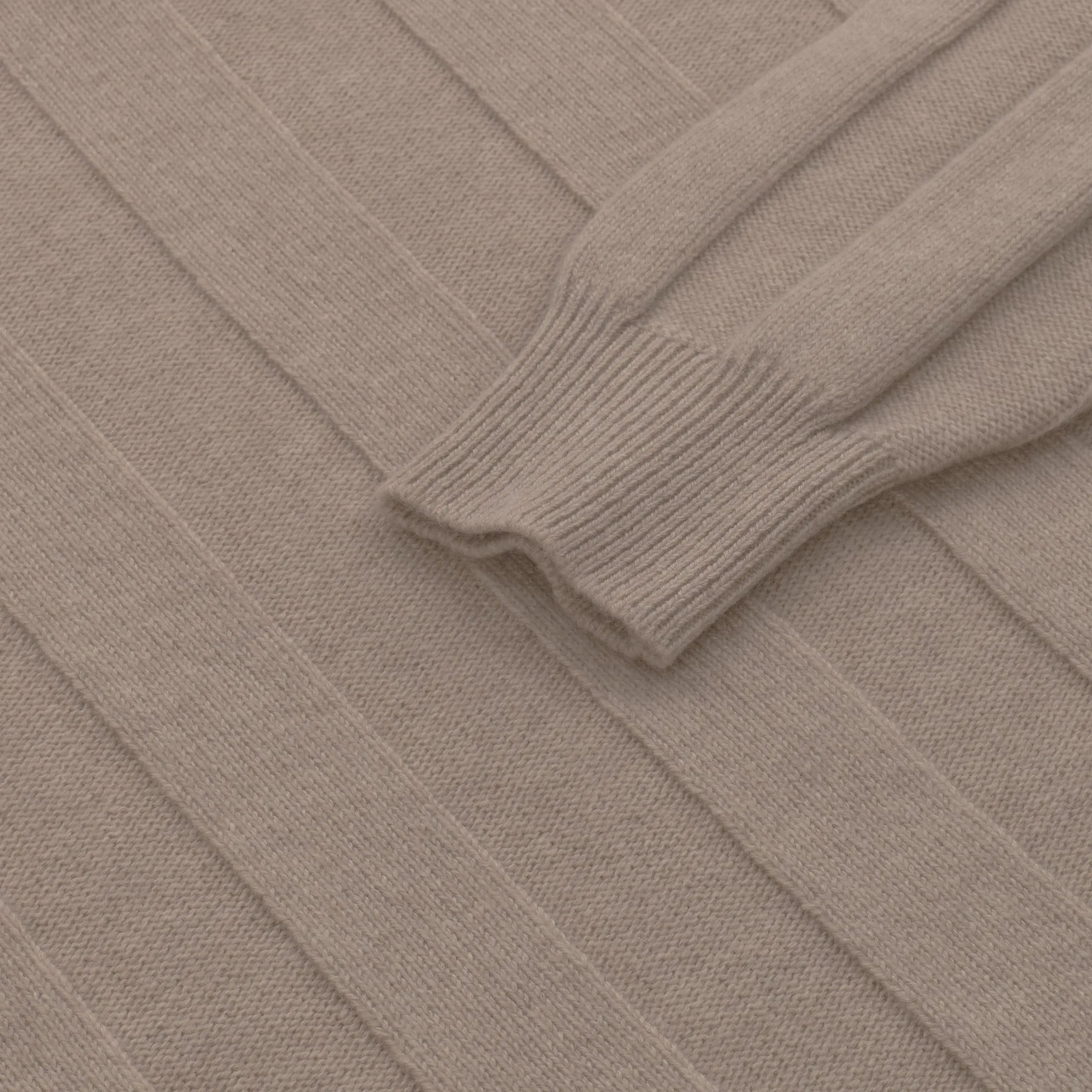 Cashmere Crew-Neck Sweater in Beige