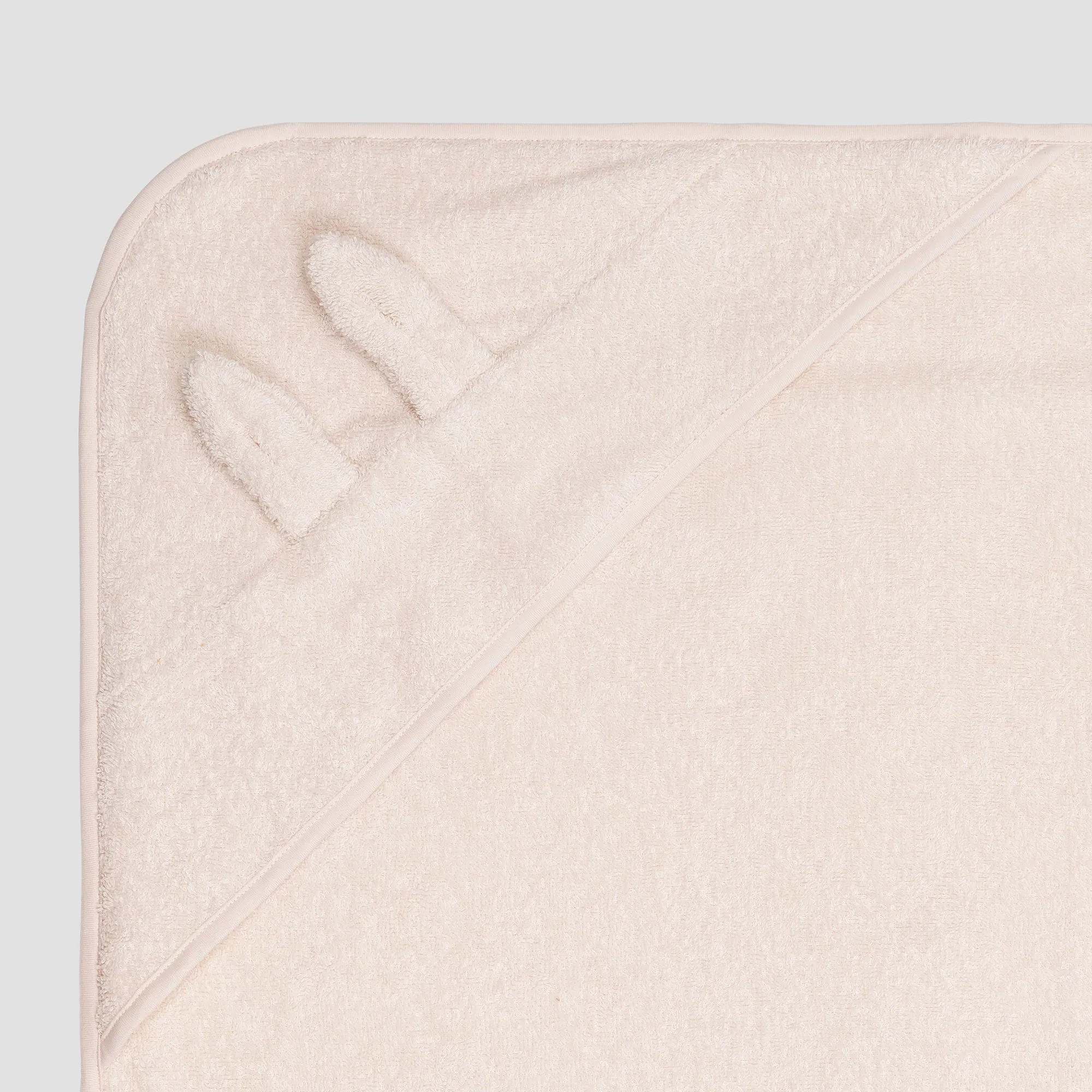 Chalk Cotton Woodland Animal Hooded Towel