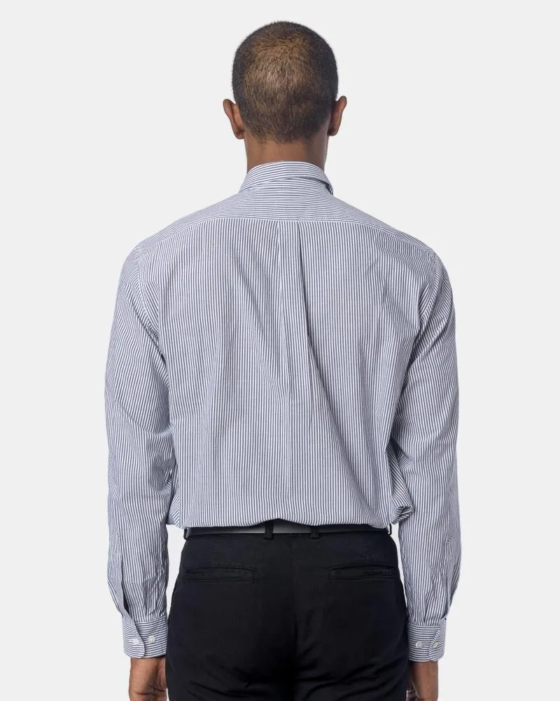 Cleaver Shirt in Black Stripe