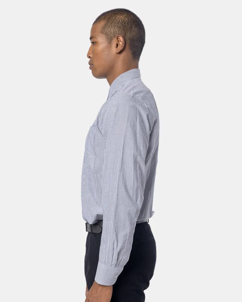 Cleaver Shirt in Black Stripe