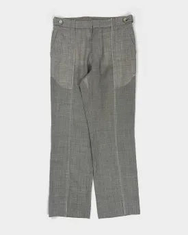 Comme Des Garçons Thin Wool Grey Straight Pants SS 2003