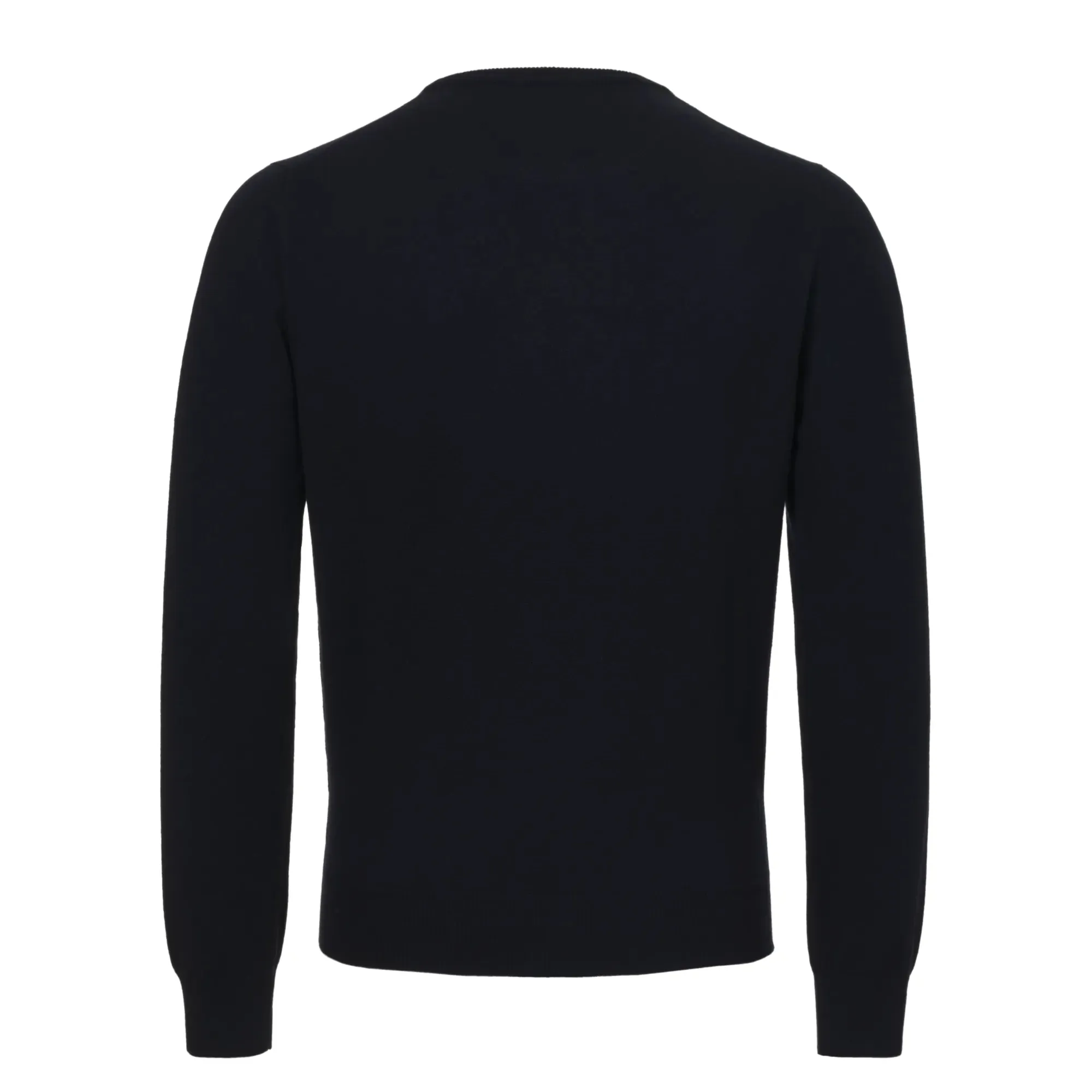 Crew-Neck Cashmere Sweater in Navy Blue