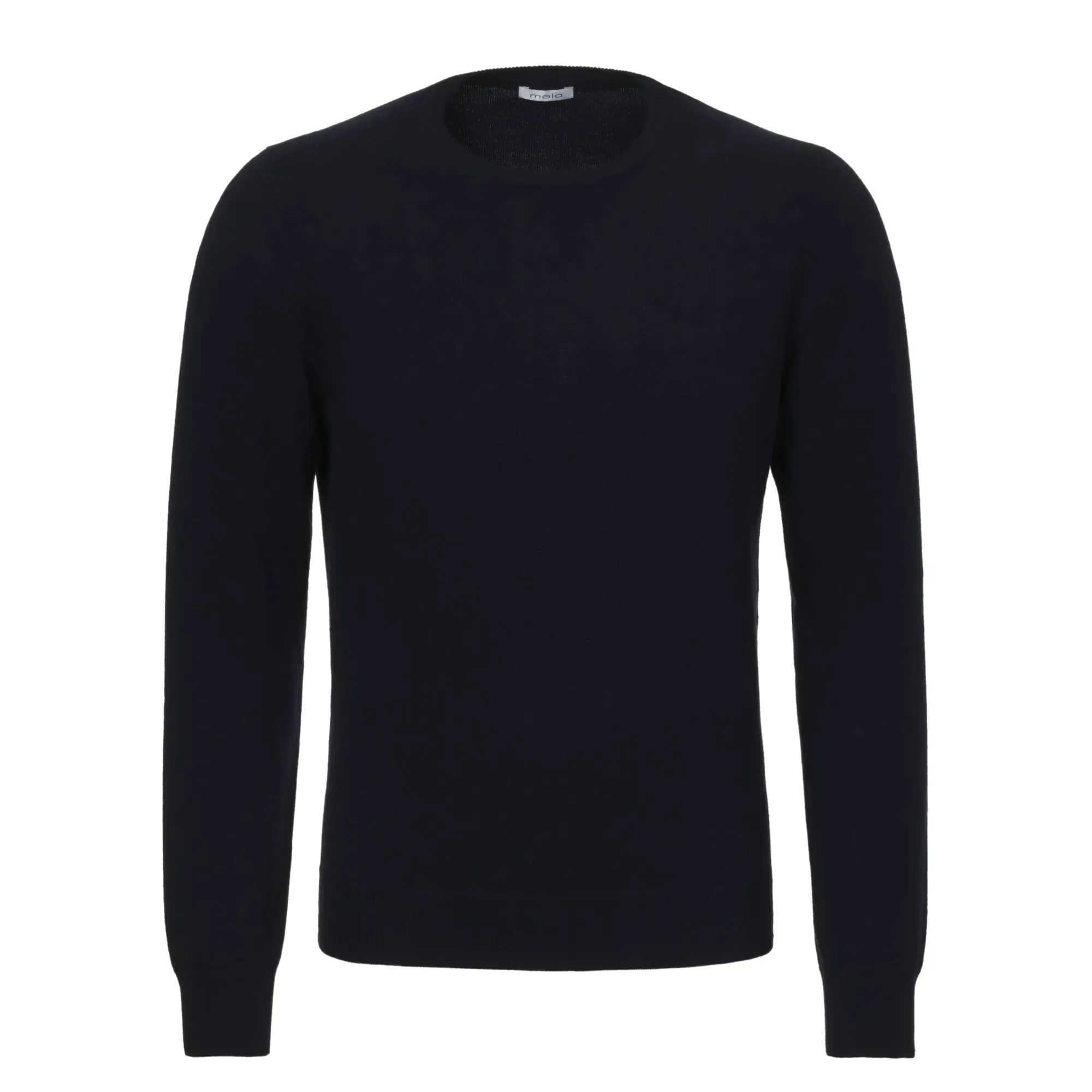 Crew-Neck Cashmere Sweater in Navy Blue