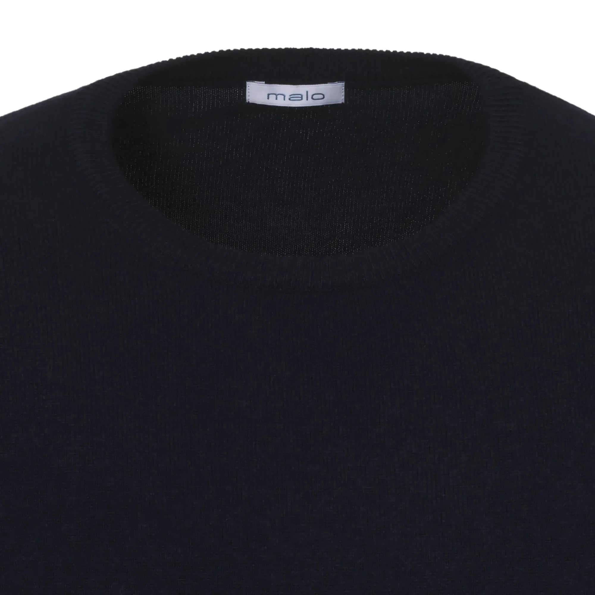 Crew-Neck Cashmere Sweater in Navy Blue