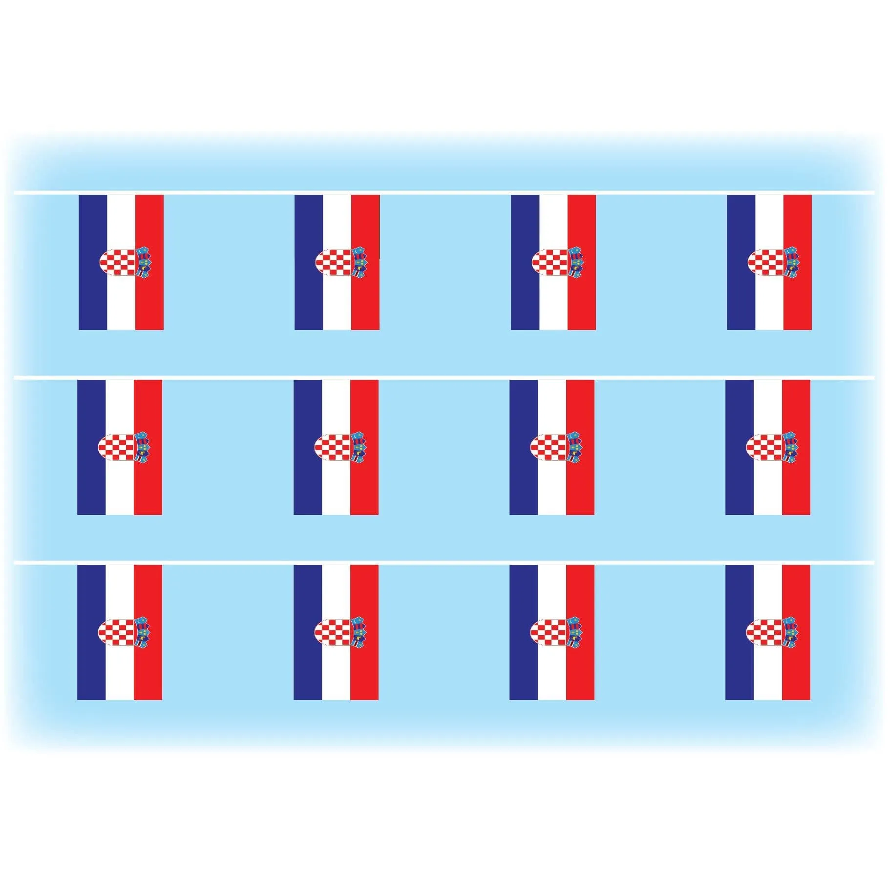 Croatia Flag Waterproof Bunting