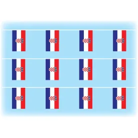 Croatia Flag Waterproof Bunting