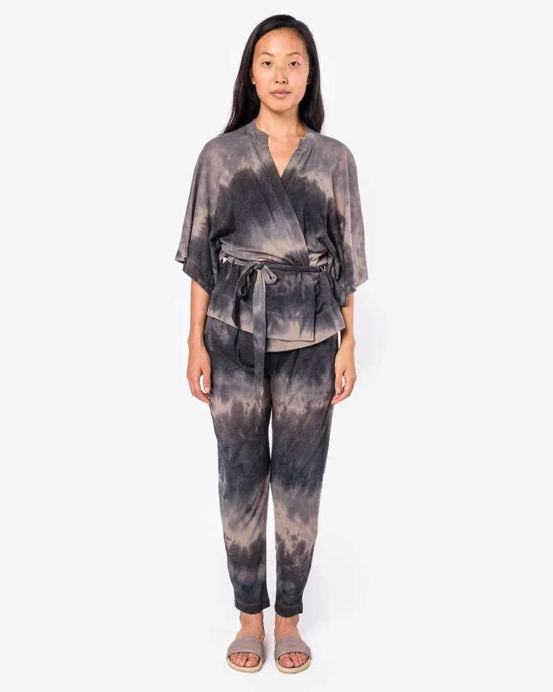 Cropped Kimono Wrap in Dusty Clay