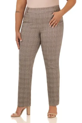 Curvy Pull-on Tummy Control Pants with Real Pockets