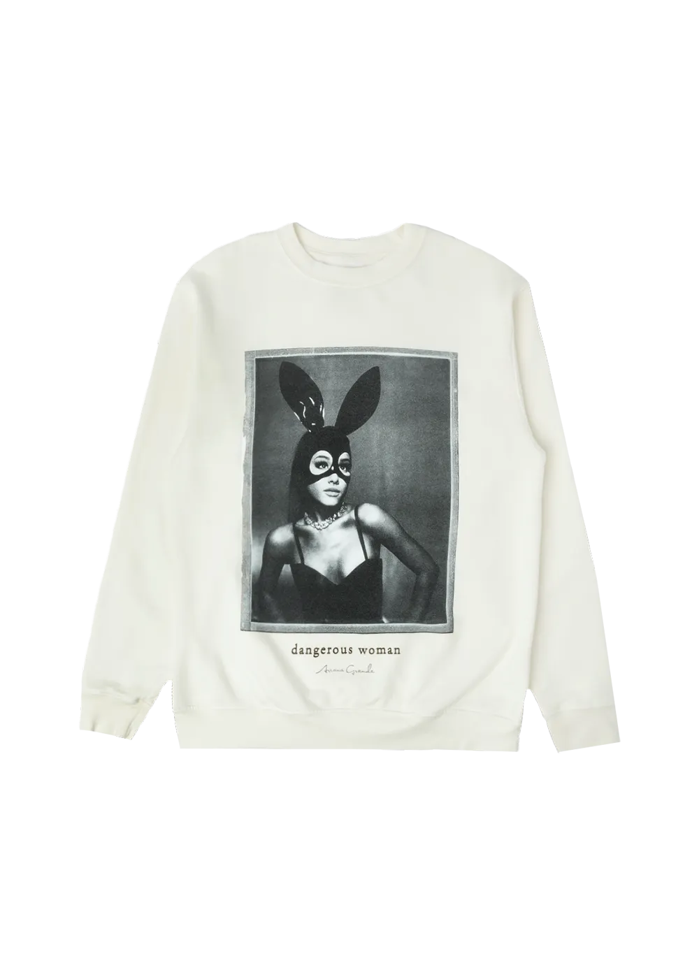 dangerous woman cream crewneck