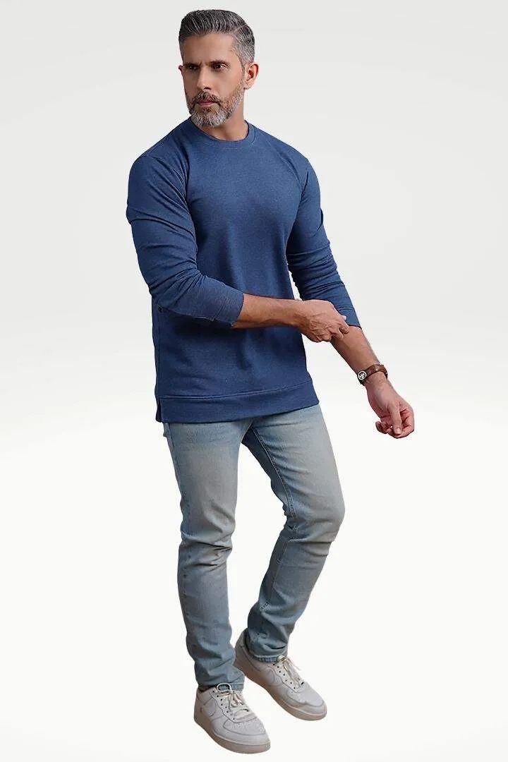 Denim Blue Terry Sweatshirt
