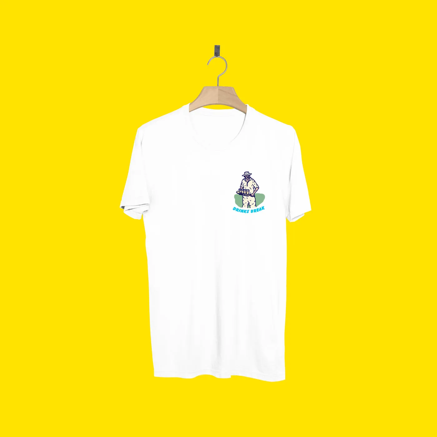 DRINKS BREAK TEE FRONT AND BACK
