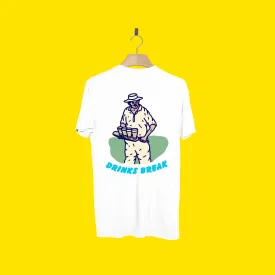 DRINKS BREAK TEE FRONT AND BACK