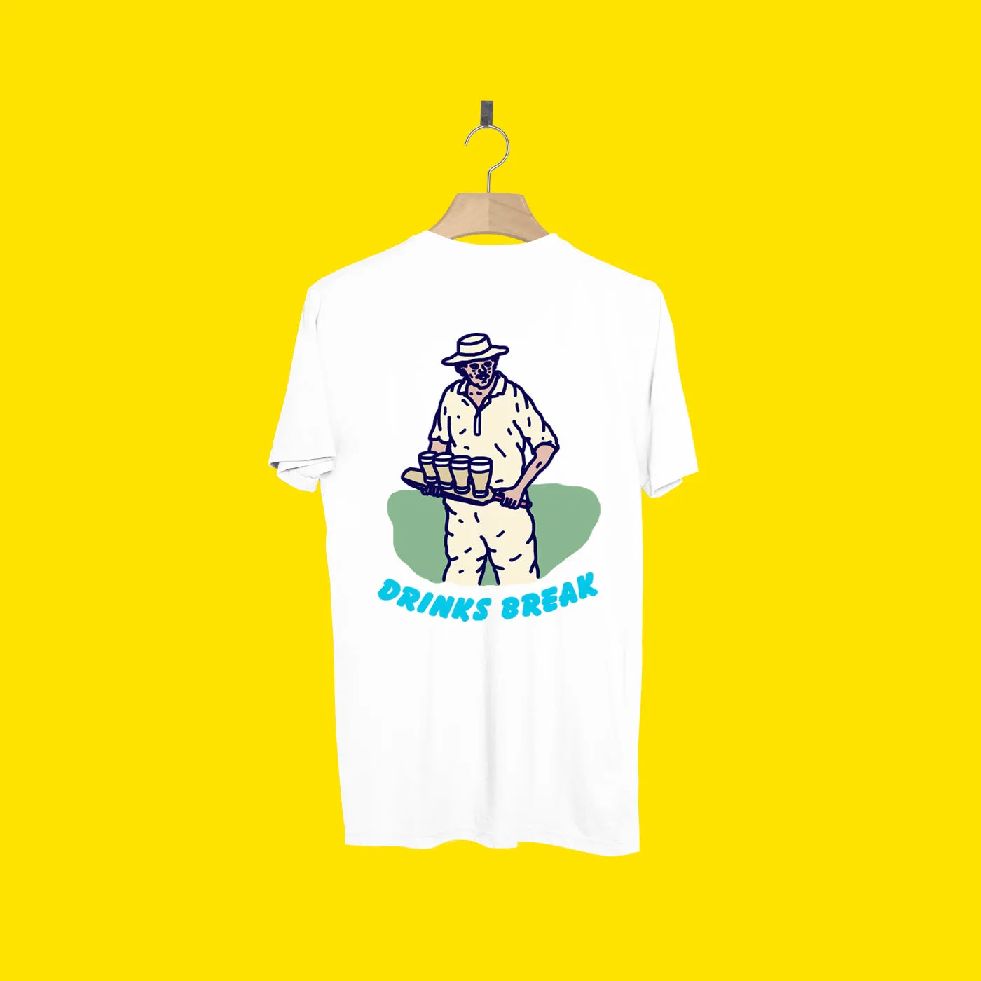 DRINKS BREAK TEE FRONT AND BACK