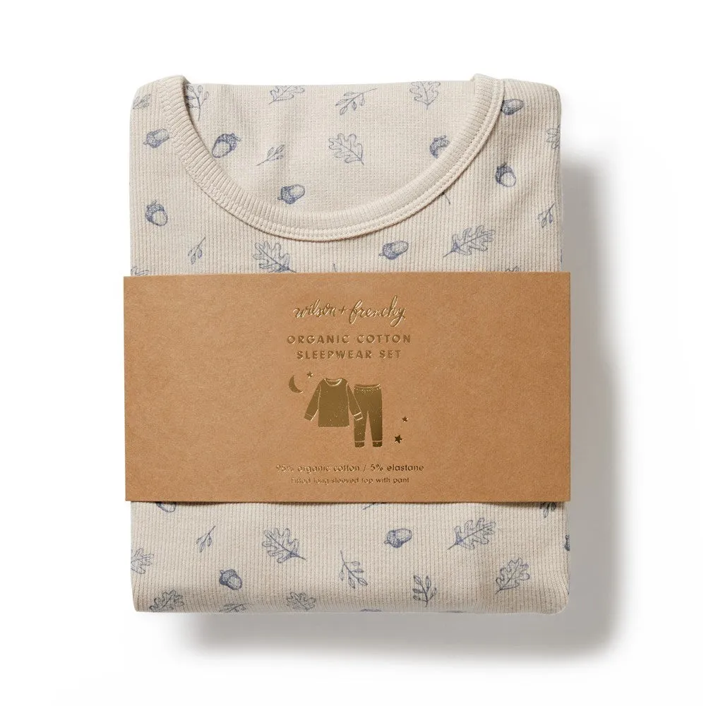 Falling Oak Organic Long Sleeve Pyjamas