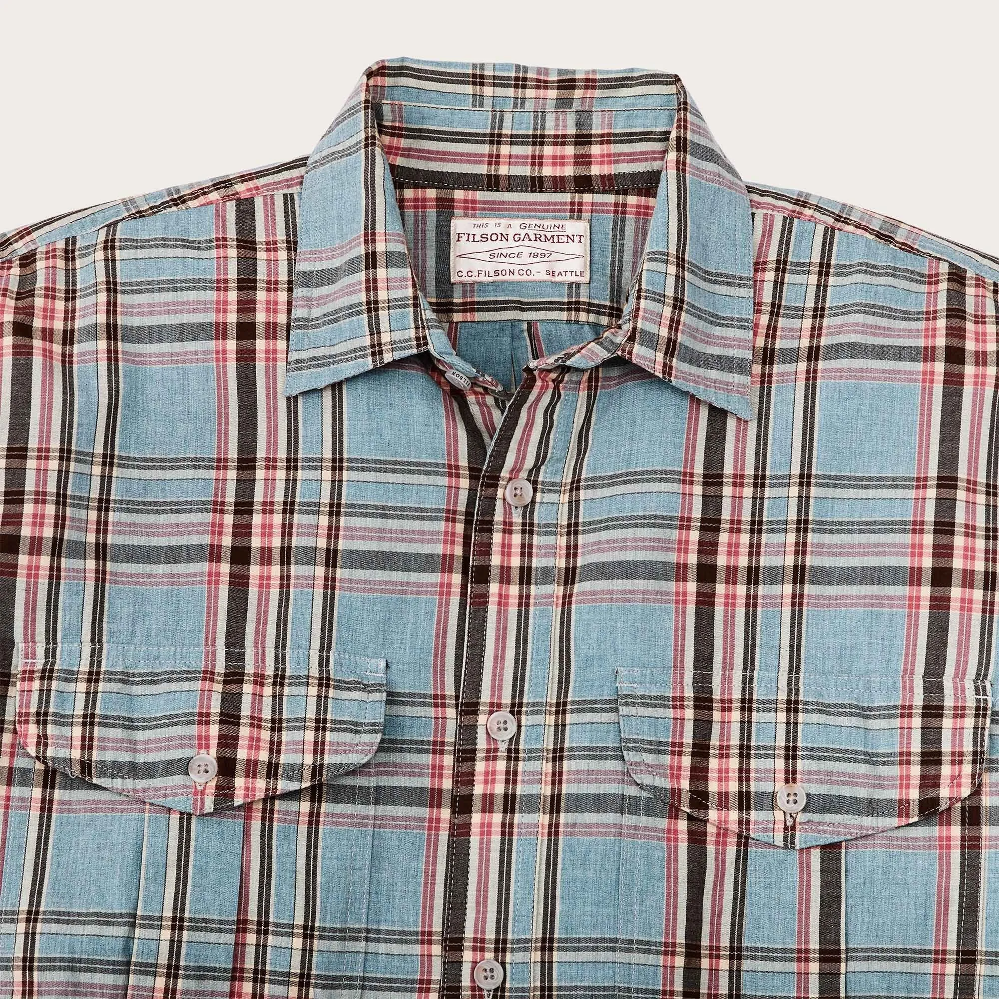 FILSON'S WASHED FEATHER CLOTH SHIRT