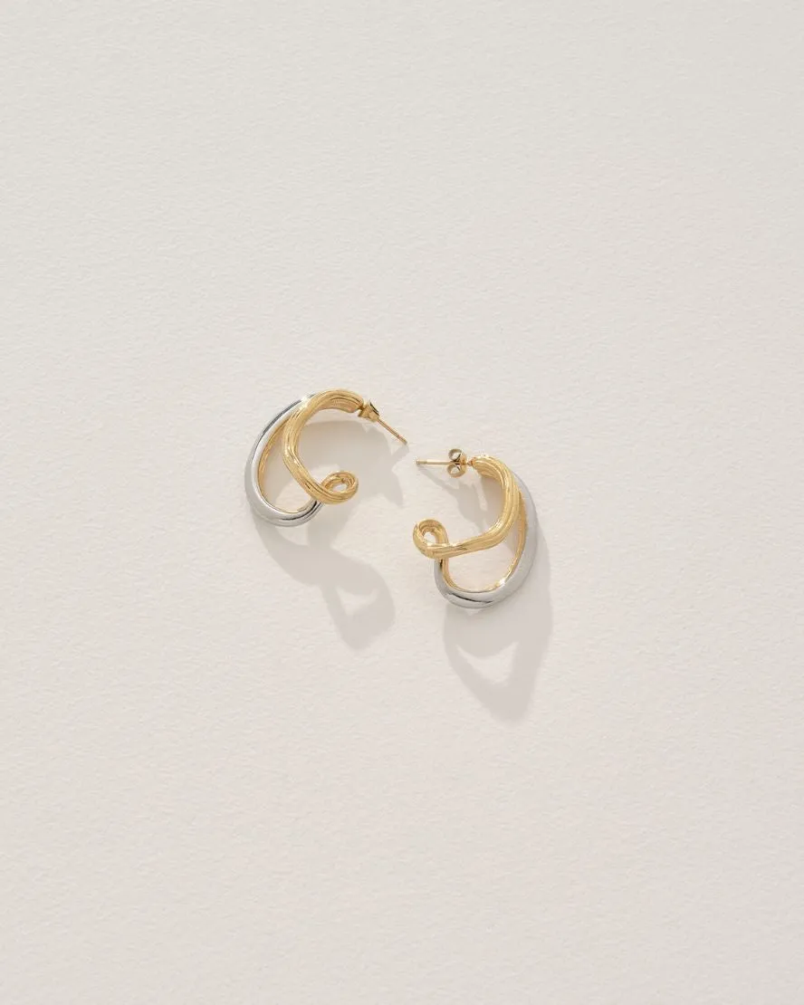 Fletcher Earrings in Gold/Silver