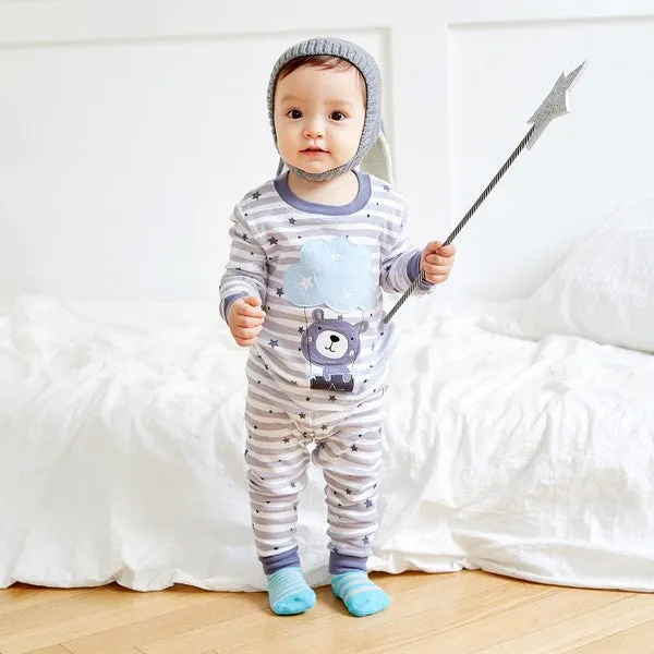 Flying Bear Long Sleeve Pajama