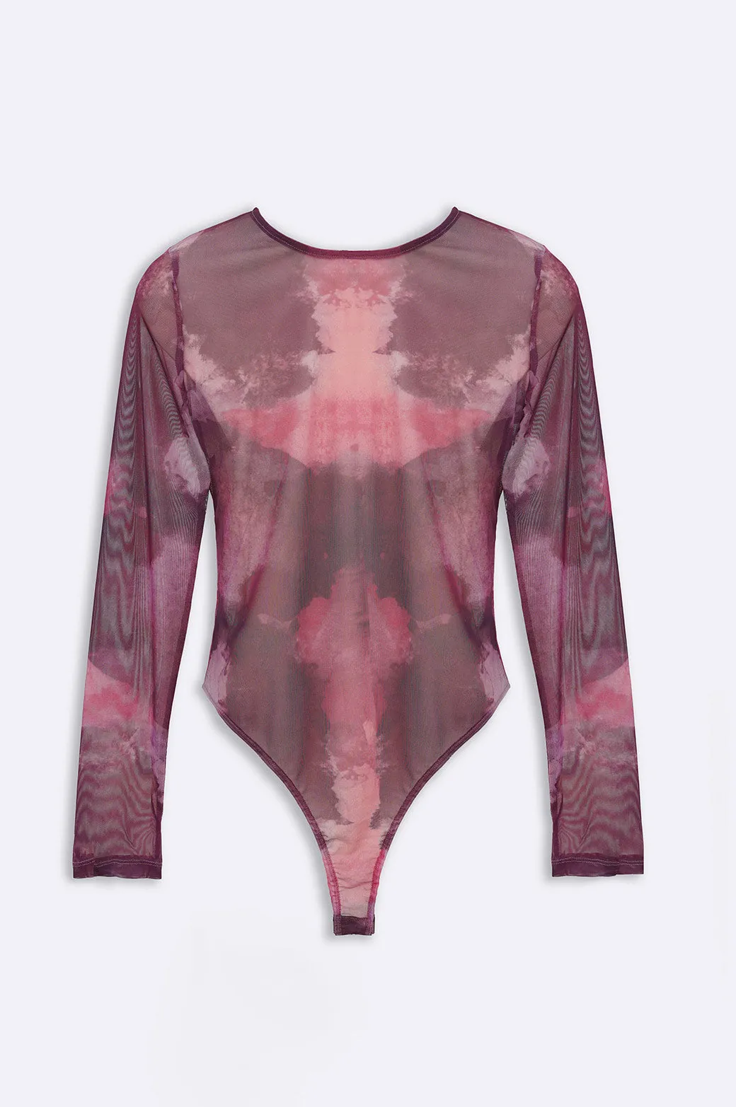 FULL-SLEEVE MESH BODYSUIT
