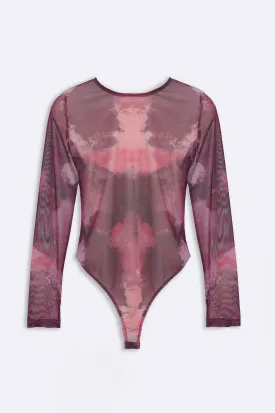 FULL-SLEEVE MESH BODYSUIT