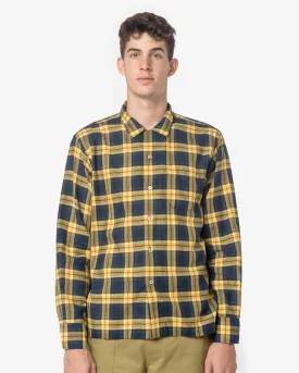 Garage Shirt in Gold/Navy