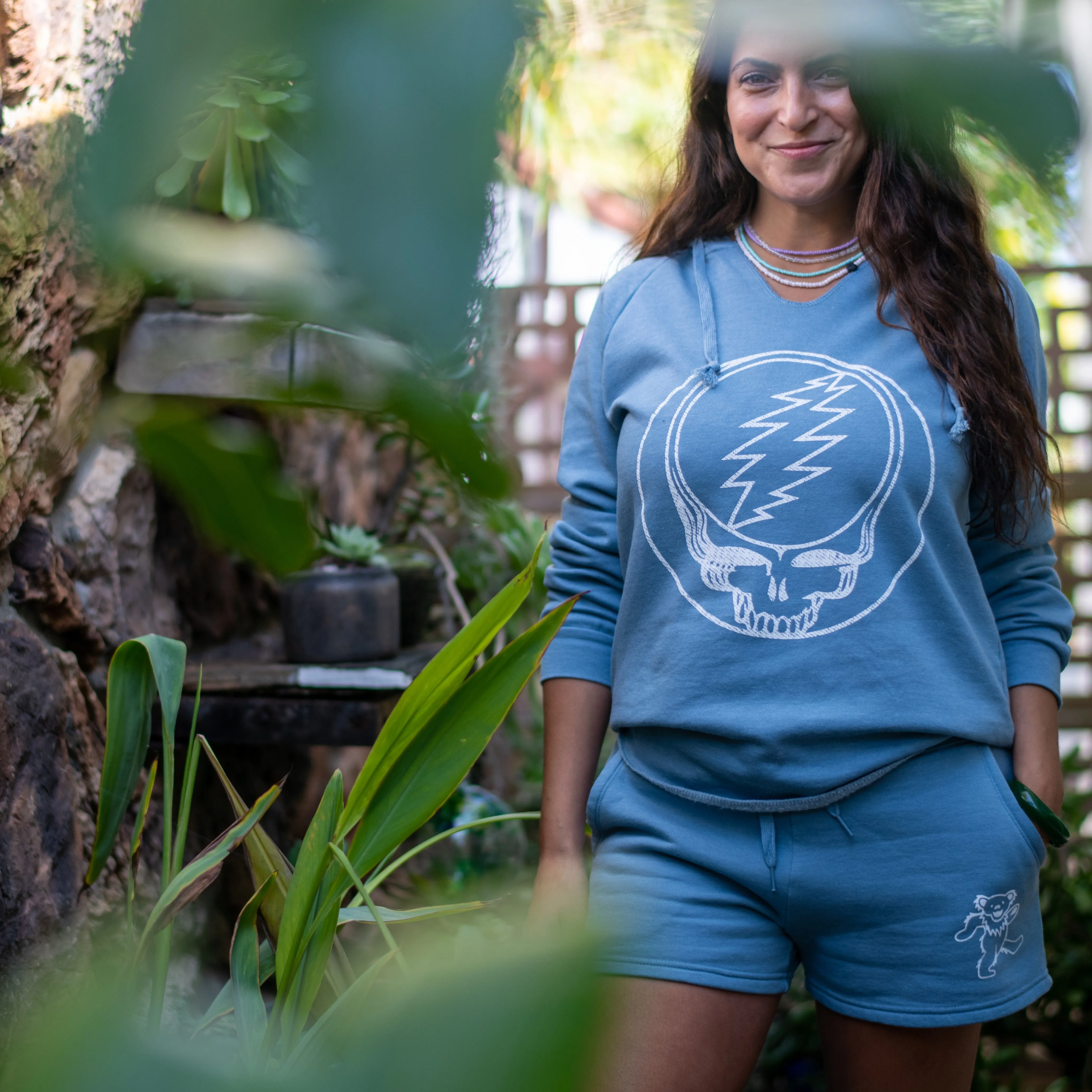 Grateful Dead | Hoodie | Misty Blue Stealie