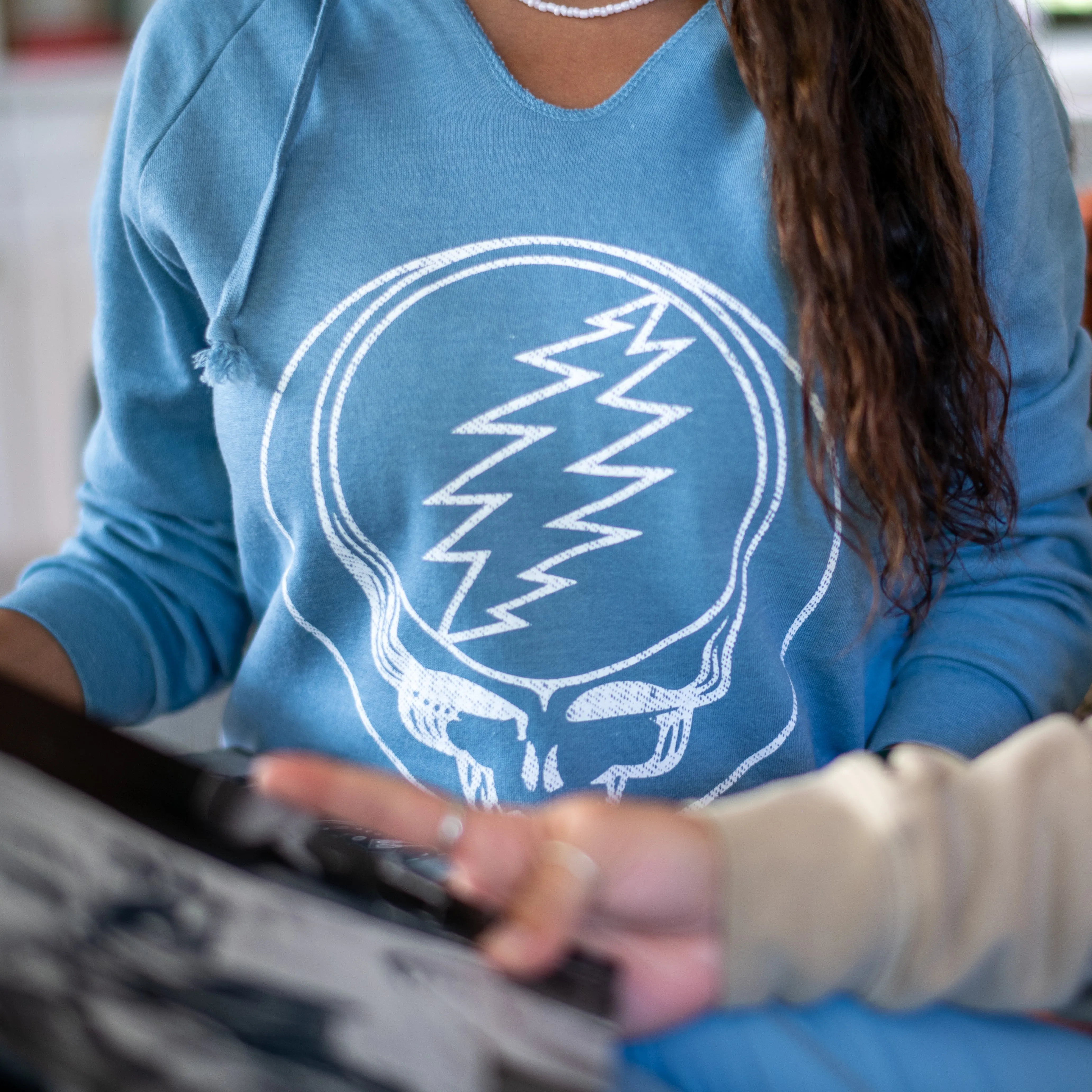 Grateful Dead | Hoodie | Misty Blue Stealie