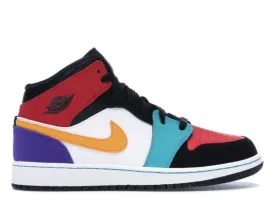 (GS) Air Jordan 1 Mid 'Multi-Color' (2019) 554725-125