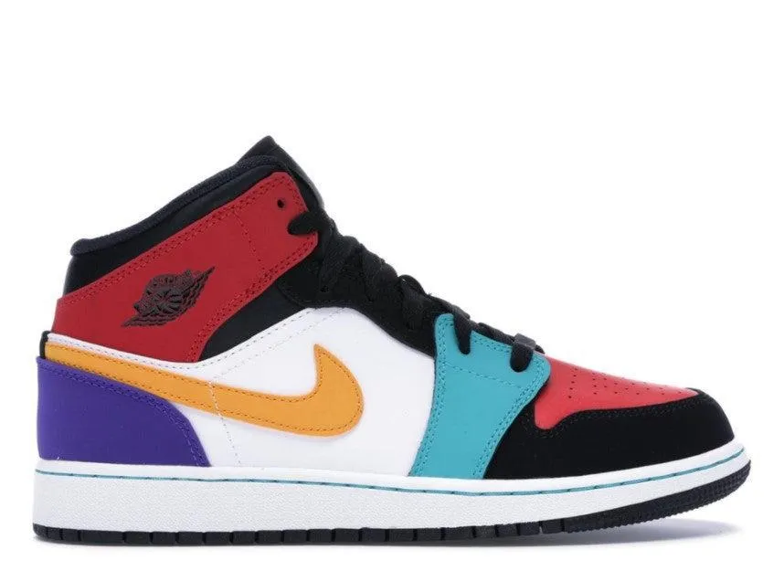 (GS) Air Jordan 1 Mid 'Multi-Color' (2019) 554725-125