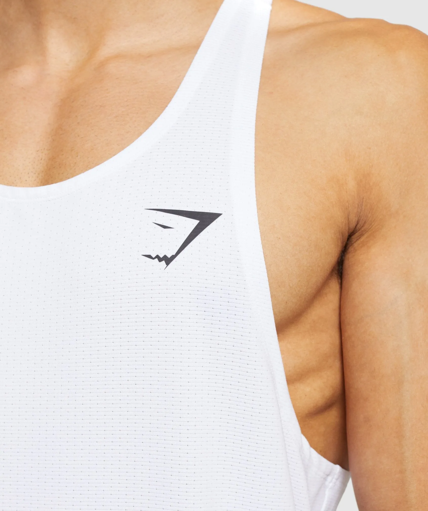 Gymshark Arrival Stringer - White