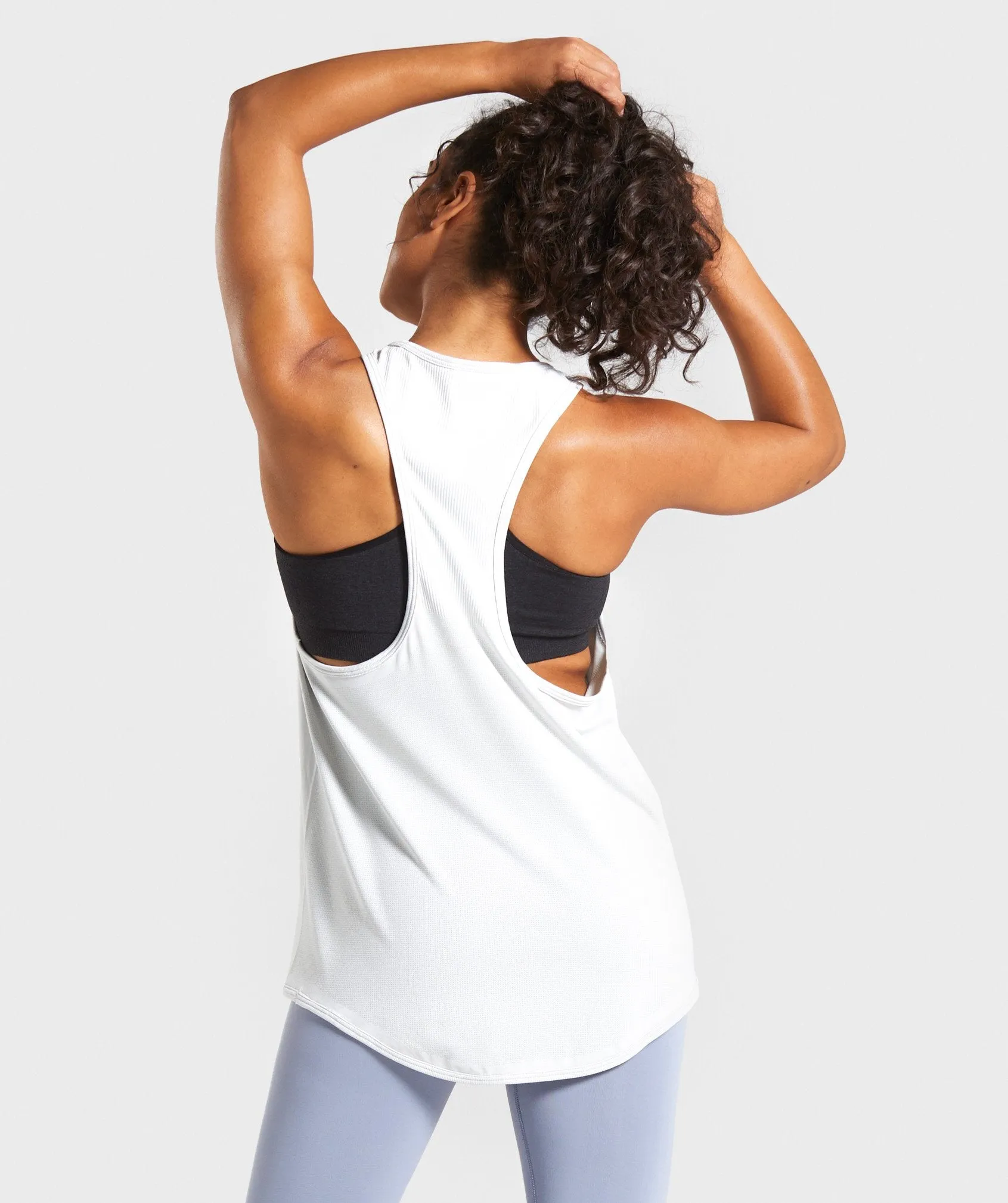 Gymshark Breeze Lightweight Seamless Vest - Light Grey