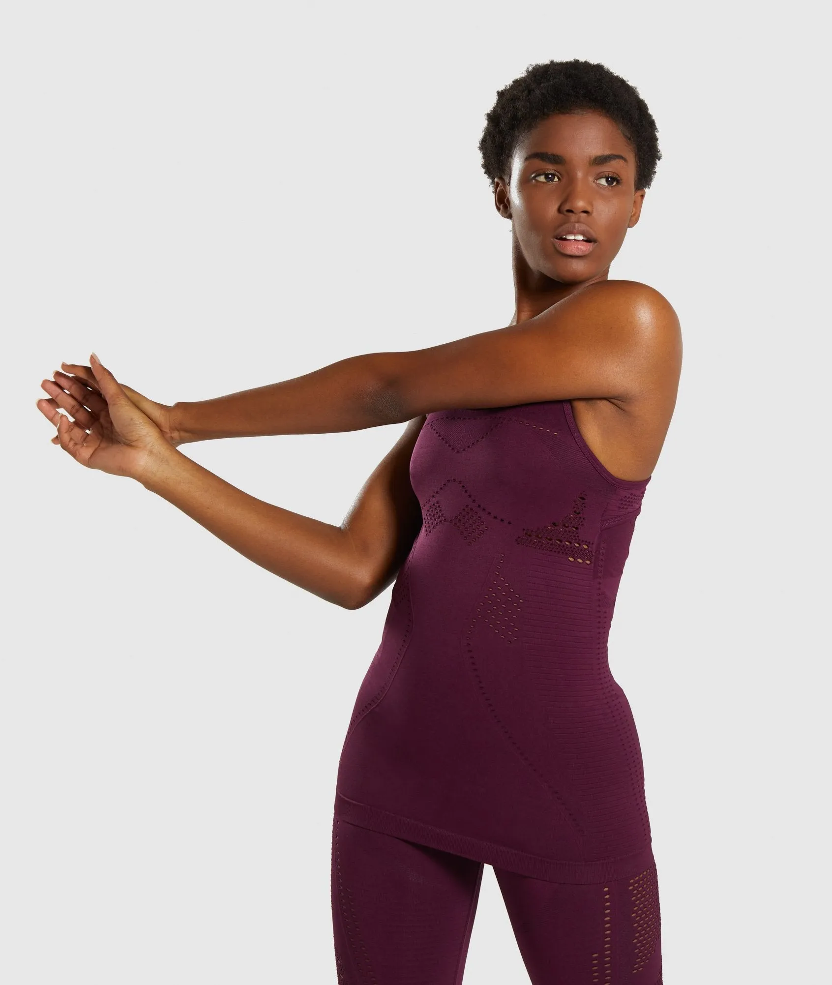 Gymshark Flawless Knit Vest - Ruby