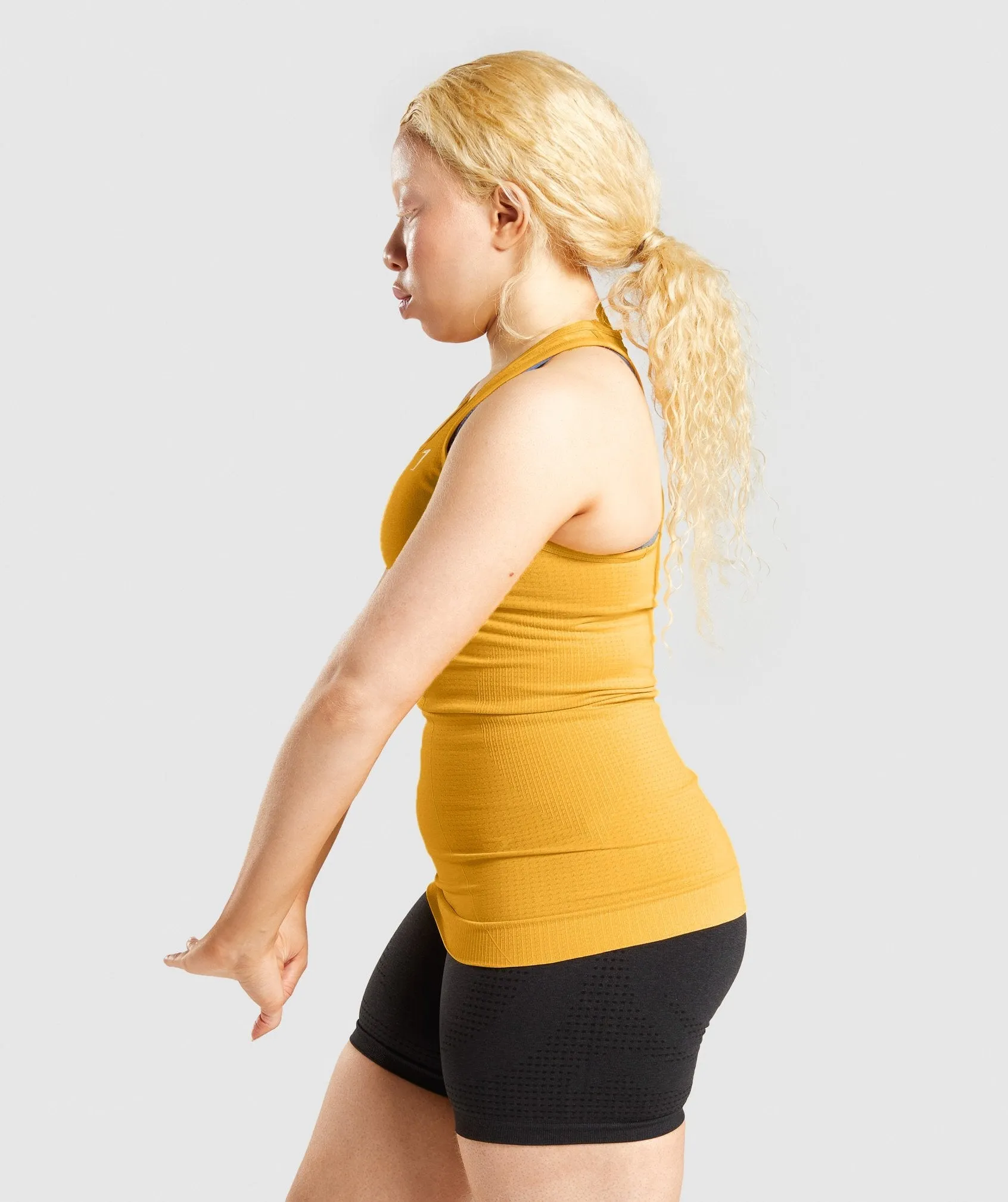 Gymshark Vital Seamless 2.0 Vest - Yellow Marl